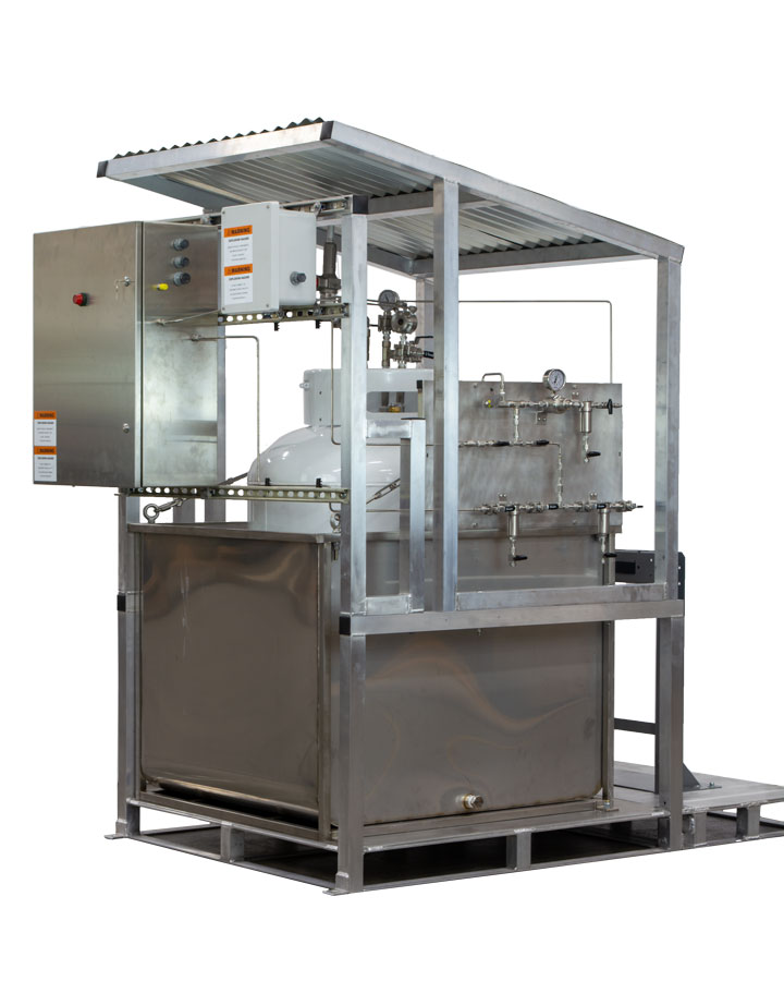 GPL 10000 on turnkey skid with skid extension